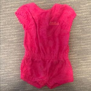 Billieblush Baby Girl Hot Pink pool cover-up 12 months Spring Summer Pool Outfit